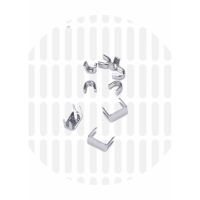 Universal zipper stops #M5 | Nickel