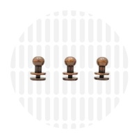 Geweerknopje | 5,5mm | Antique Copper