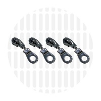 Zipper slider Donut #S3 | Gun metal