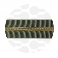 Striped Field - #5S Gold | Nylon Coil Zipper Tape | 1 meter