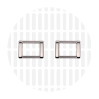Edge | Rectangular ring | 19 mm | Nickel