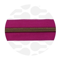 Amaranth Magenta - #S5 Bronze | Zip Nylon | 1 mètre
