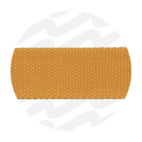 Burnt orange - 32 mm | Katoenlook Tassenband | Pack of 1.5m