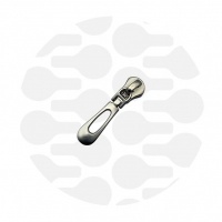 Buttonhole #M5 | Slider for metal zipper | Polished Nickel