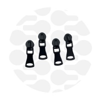 Mini All-round #S3 | Schuiver smalle spiraalrits | Electro Black