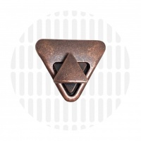 Turnlock | Triangle | Antique Copper