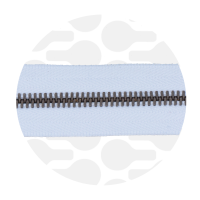 Pure White - #M5 Bronze | Metalen rits