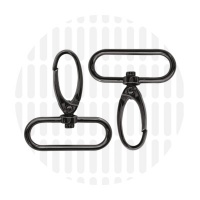 Elegant | Karabiner | 38 mm | Gun metal