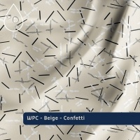 Coffee Cream | Pencil Art | Water-Repellent | 50 cm x 145 cm