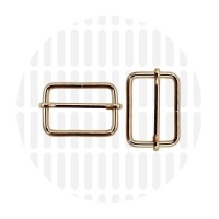 Basic | Wide mouth schuifgesp | 38 mm | Gold