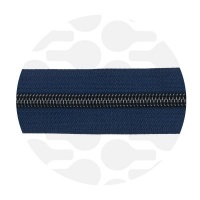 Ink blue - #S5 Gunmetal | Spiraalrits | 3 meter