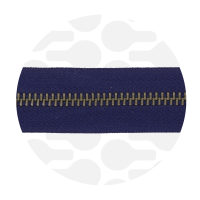 Dark blue - #M5 Bronze | Metallreißverschluss