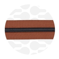 Cognac Brown - #S5 Gunmetal | Spiraalrits | 3 meter