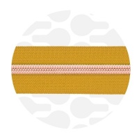 Ochre Yellow - #S5 Rose Gold | Spiralreißverschlüssen | 3 Meter