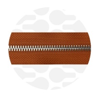 Smokey Orange - #M5 Silver | Metalen rits