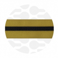 Mustard Yellow - #S5 Black | Spiraalrits | 3 meter