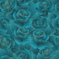 Ocean Teal | Roseline | WPC | 100 cm x 140 cm