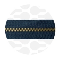 NIght Blue - #M5 Bronze | Metalen rits