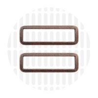 Sleek | Rechthoekige ring | 50 mm | Antique Copper