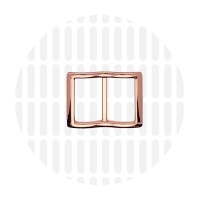 Smart | Wide mouth schuifgesp | 25 mm | Rose Gold