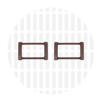 Edge | Rectangular ring | 32 mm | Antique Copper