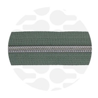 Sage green - #S5 Silver | Zip Nylon | 10 mètres