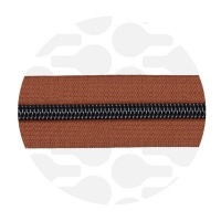 Cognac Brown - #S5 Gunmetal | Spiraalrits | 10 meter