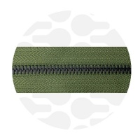 Dark Olive Green - #M5 Black | Metalen rits