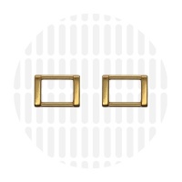Edge | Rectangular ring | 19 mm | Antique Gold