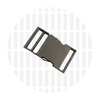 Premium | klikgesp | 25 mm | Gun metal