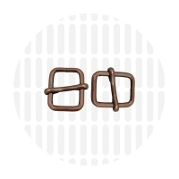 Basic | Wide mouth schuifgesp | 13 mm | Antique Copper