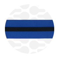 Royal blue - #S5 Black | Spiraalrits | 1 meter