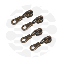 Donut #5S | schuiver spiraalrits | Antique Brass