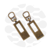 Snap-on Pull Rectangle | Antique brass