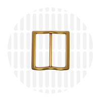 Smart | Wide mouth schuifgesp | 38 mm | Antique Gold