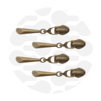 Drop #5S | schuiver spiraalrits | Antique Brass