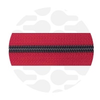 Rubine Red - #S5 Gunmetal | Spiralreißverschlüssen | 10 Meter