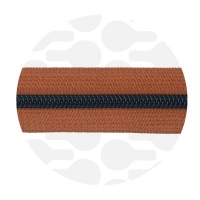 Burnt Sienna - #S5 Black | Zip Nylon | 3 mètres