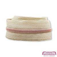 Coffee Cream - #S3 Rose Gold | Nylon Coil Zipper Tape | 1 meter
