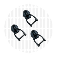 D-ring #5S | schuiver spiraalrits | Electro Black