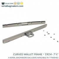 Curved wallet frame | Nickel