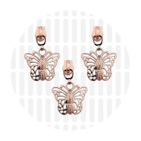 Butterfly #5S | schuiver spiraalrits | Rose Gold