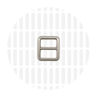 Sleek | schuifgesp | 15 mm | Matt Nickel