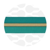 Tropical Teal - #S5 Gold | Spiraalrits | 10 meter