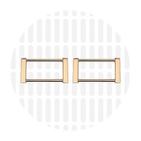 Edge | Rectangular ring | 38 mm | Gold