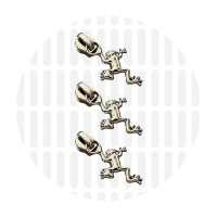 Frog #5S | schuiver spiraalrits | Nickel