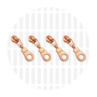 Zipper slider Donut #S3 | Rose Gold