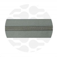Silver Grey - #S5 Silver | Nylon Coil Zipper Tape | 1 meter