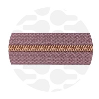 Dark Lilac - #S5 Rose Gold | Nylon Coil Zipper Tape | 10 meter