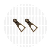 Gumdrop #5S | schuiver spiraalrits | Antique Brass